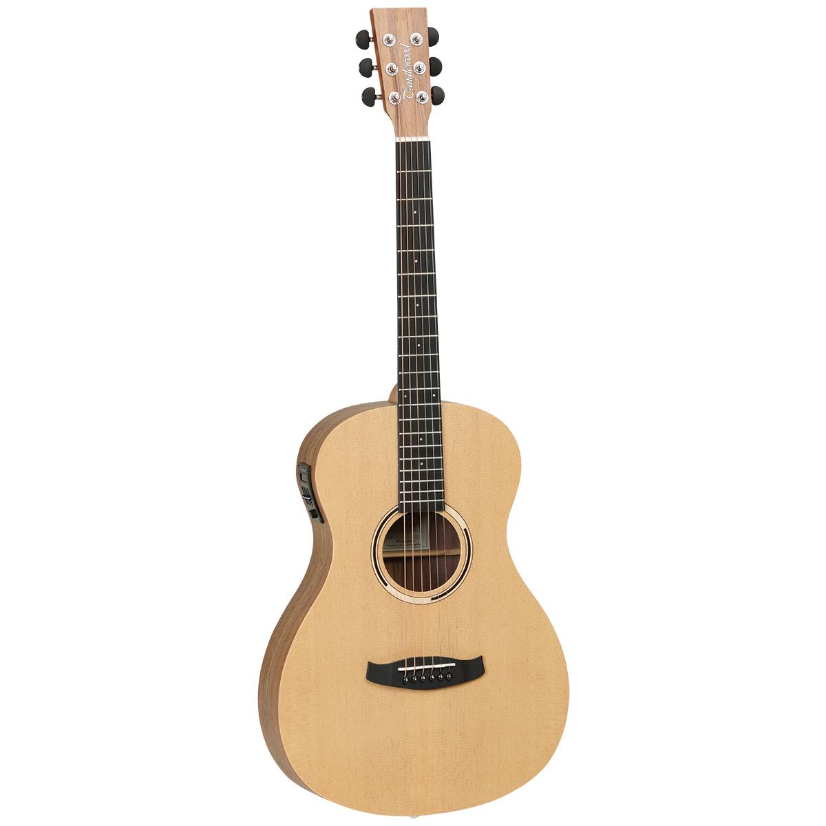 Tanglewood TDBTPEHR Discovery Exotic Acoustic Guitar Parlour Hawaiian Rainwood Natural Satin w/ Cutaway & Pickup