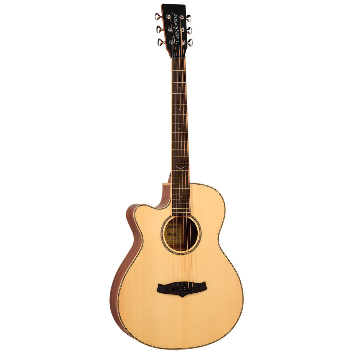 Tanglewood TP4-CE-LH Premier Acoustic Guitar SuperFolk Left Handed w/ Cutaway, Pickup &amp; Case
