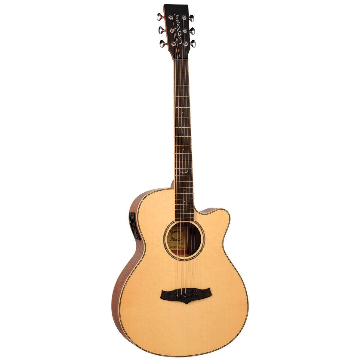 Tanglewood TP4-CE Premier Acoustic Guitar SuperFolk w/ Cutaway, Pickup & Case