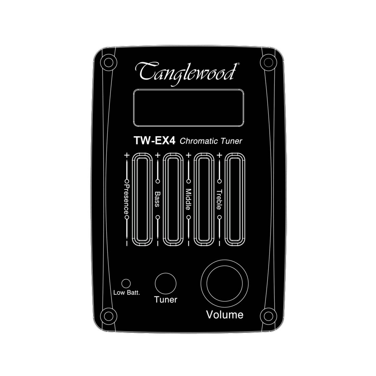 Tanglewood TDBTSFCEAEB Discovery Exotic Acoustic Guitar Superfolk All Ebony Natural w/ Cutaway