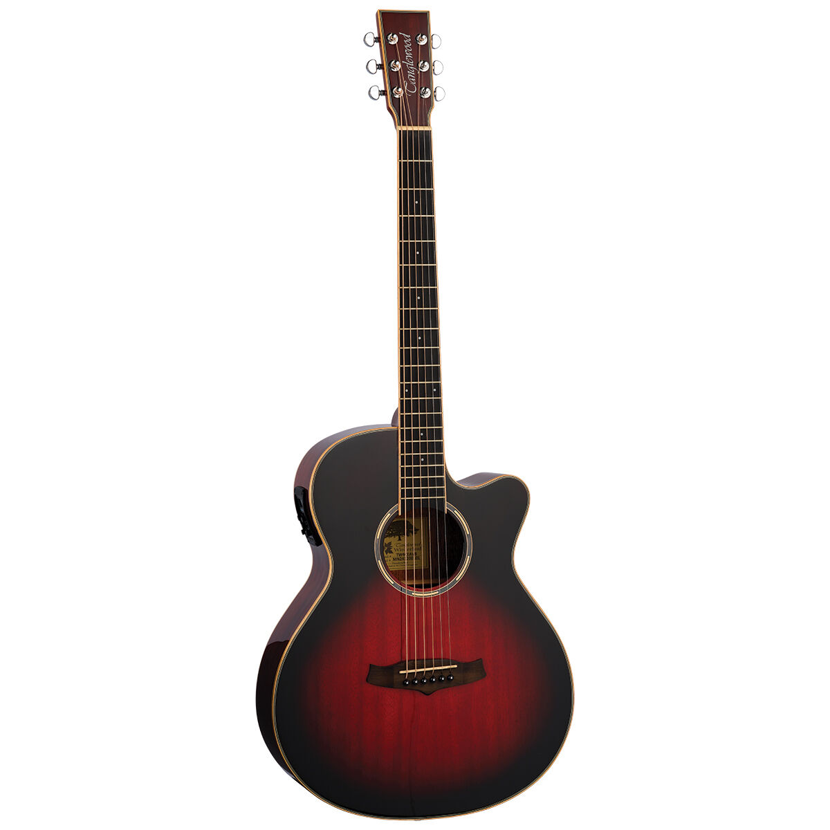 Tanglewood TW4CEAVB Winterleaf Acoustic Guitar SuperFolk Antique Vintage Burst w/ Cutaway &amp; Pickup
