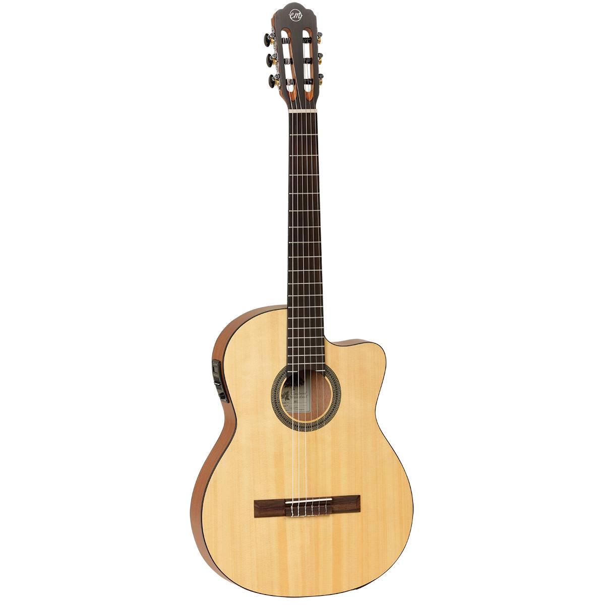 Tanglewood TWEMDC1 Enredo Madera Dominar Classical Guitar Thinline Nylon w/ Cutaway &amp; Pickup