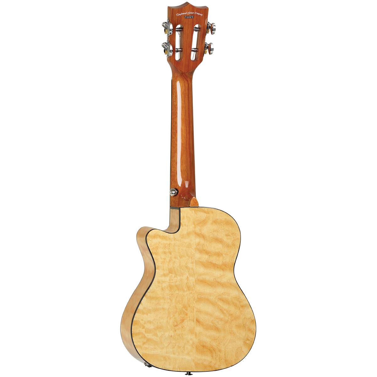 Tanglewood TWT29E Tiare Concert Ukulele Tennessee Honey Gloss Quilted Maple Uke w/ Pickup & Cutaway