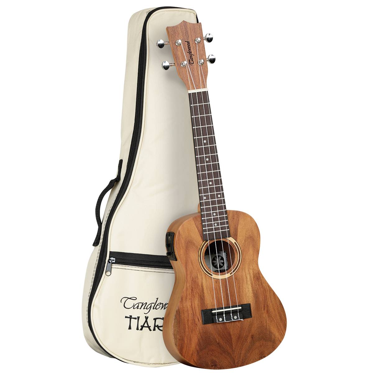 Tanglewood TWT8E Tiare Concert Ukulele All KOA Uke w/ Pickup & Bag