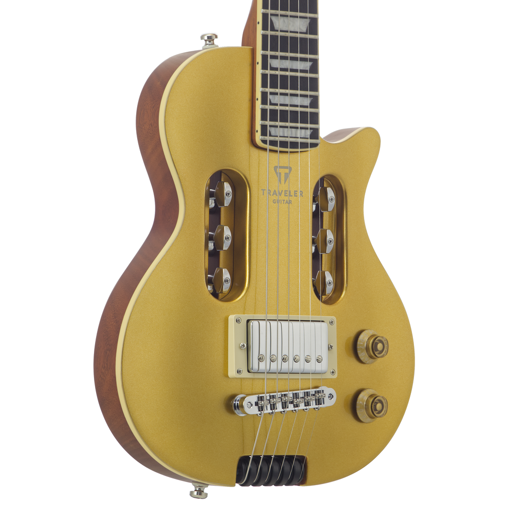 Traveler Guitar EG-1 Deluxe Electric Guitar Gold w/ Gigbag