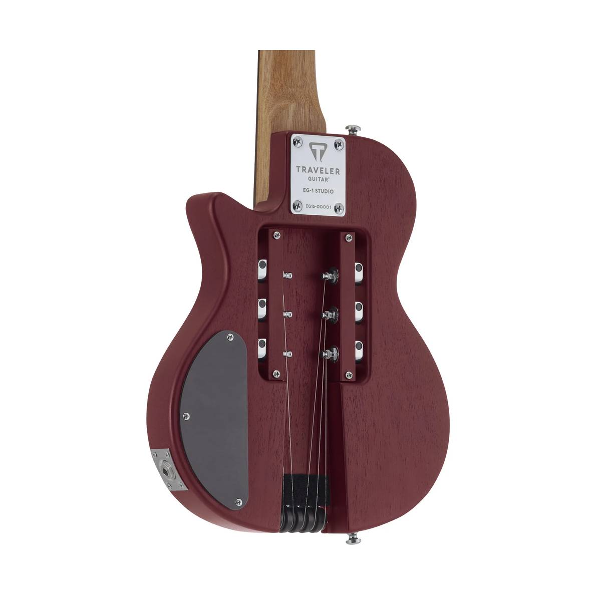 Traveler Guitar EG-1 Studio Electric Guitar Red Satin w/ Gig Bag