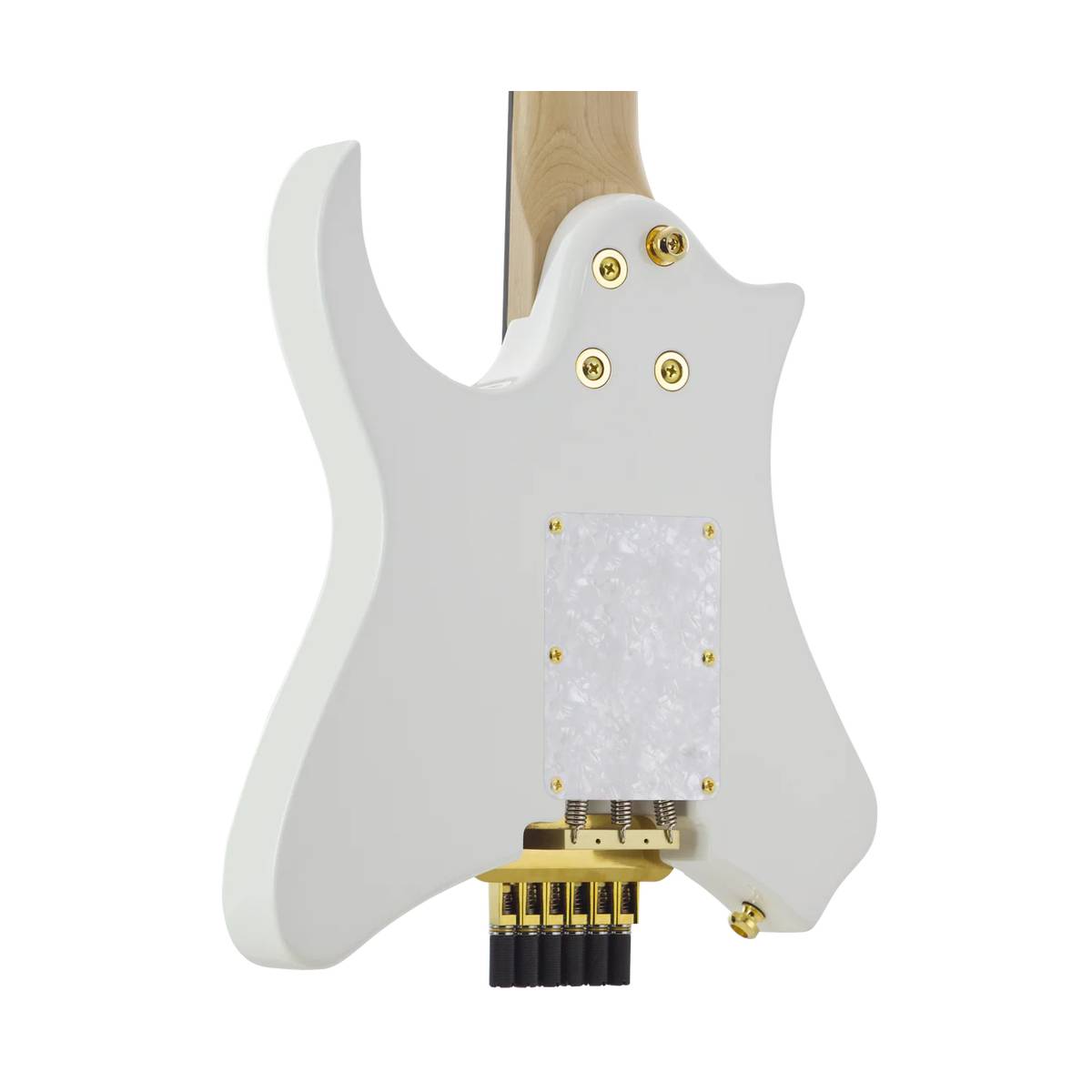 Traveler Guitar Vaibrant 88 Deluxe Headless Electric Guitar Frost White w/ Gigbag