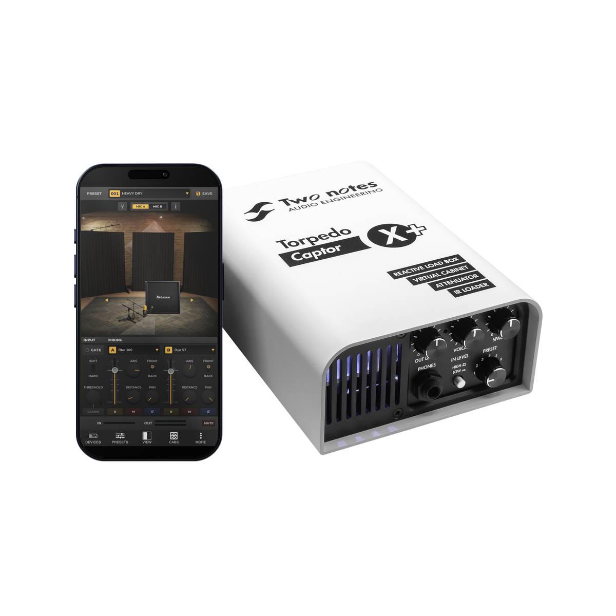 Two Notes Torpedo Captor X+ 8ohm Reactive LoadBox w/ Attenuator