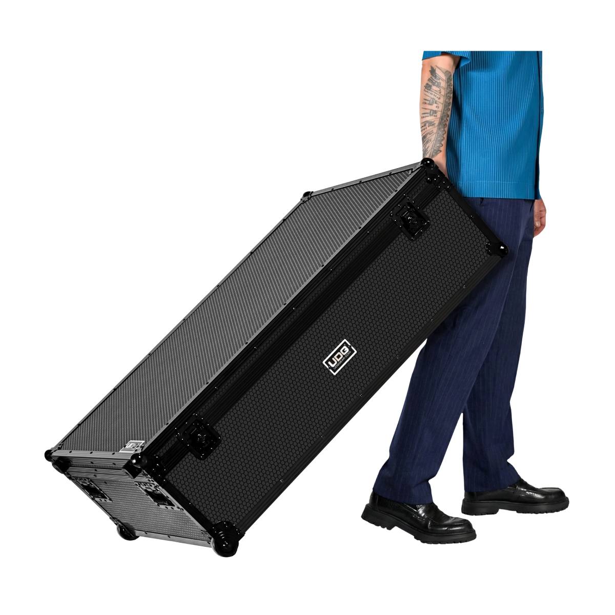 UDG U911010BL Ultimate DJ Podium & Workstation Roadcase Flight Case w/ Wheels
