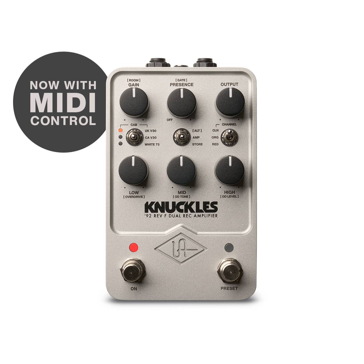 Universal Audio UAFX Knuckles '92 Rev F Dual Rec Amp Effects Pedal