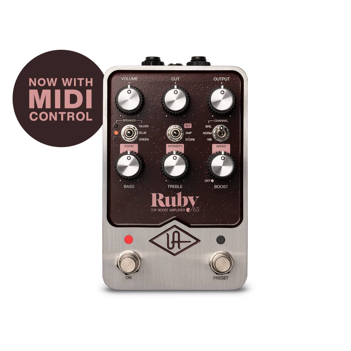 Universal Audio UAFX Ruby 63 Top Boost Amplifier Pedal