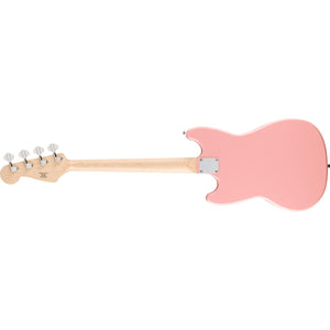 Fender Squier FSR Squier Sonic Bronco Bass Guitar Shell Pink w/ White Pickguard - 0373802556