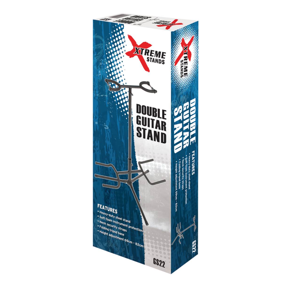 Xtreme GS22 Double Guitar Stand - Fits 2 Guitars