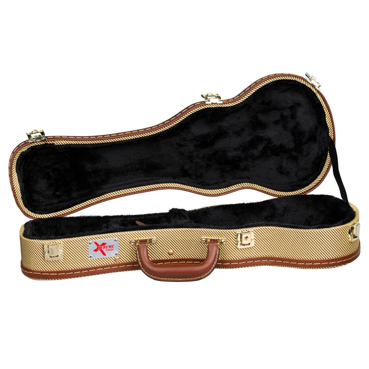 Xtreme HC460 Soprano Ukulele Uke Hardcase - Vintage Yellow