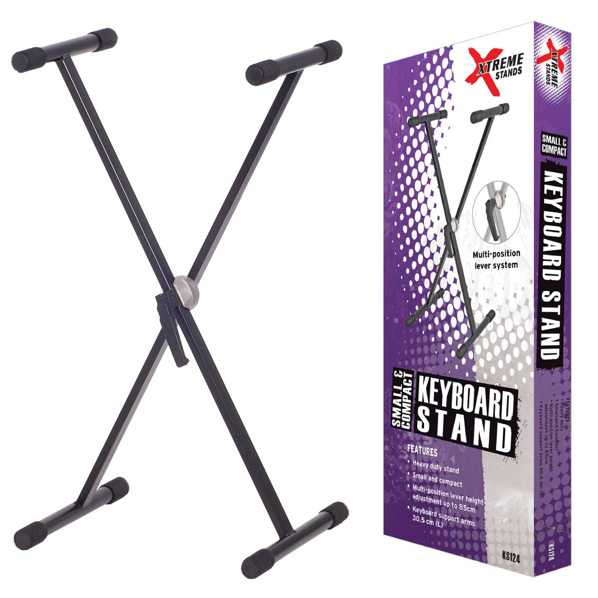 Xtreme KS124 Keyboard/Piano Stand X-Frame Single Brace