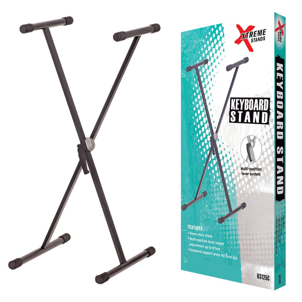 Xtreme KS125C Keyboard/Piano Stand X-Frame Single Brace