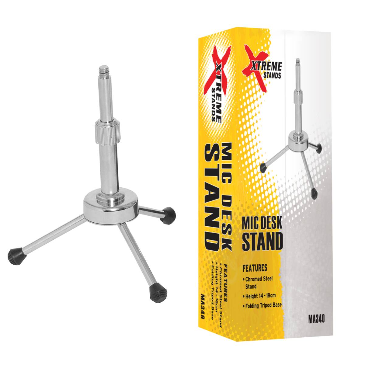 Xtreme MA340 Desktop Microphone Stand Tripod Base