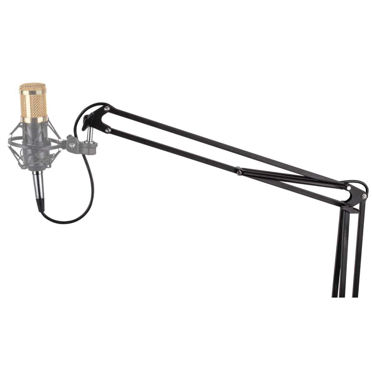 Xtreme MA350 Desktop Mount Microphone Boom Arm Stand w/ XLR Cable - Black