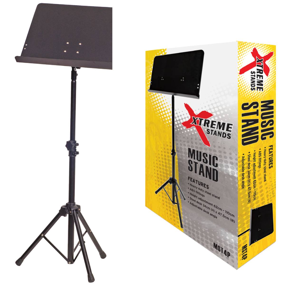 Xtreme MST4P Orchestral Music Stand - Black