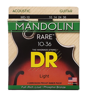 DR Rare MD-10 Phosphor Bronze Mandolin Strings: Light 10-36
