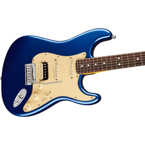 Fender American Ultra Stratocaster Electric Guitar HSS Rosewood Fingerboard Cobra Blue Close 2 - 0118020795