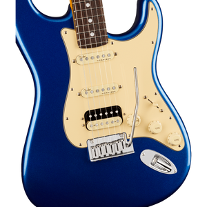 Fender American Ultra Stratocaster Electric Guitar HSS Rosewood Fingerboard Cobra Blue Close - 0118020795