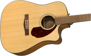 Fender CD-140SCE Acoustic Guitar Dreadnought Natural w/ Cutaway, Pickup & Case - 0970213321