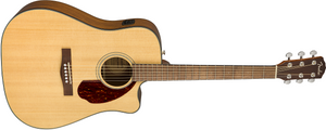 Fender CD-140SCE Acoustic Guitar Dreadnought Natural w/ Cutaway, Pickup & Case - 0970213321