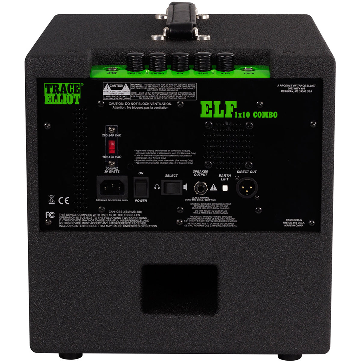 Trace Elliot ELF Series ELFC110 Bass Amplifier Ultra Compact 200w 1x10inch Combo Amp