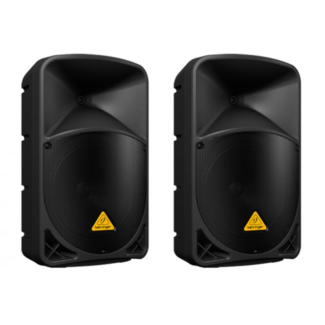 2 x Behringer B112MP3 Eurolive Powered Speaker