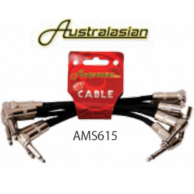 6 X Australasian 1 Foot Patch Cables Pack of 6' - AMS630