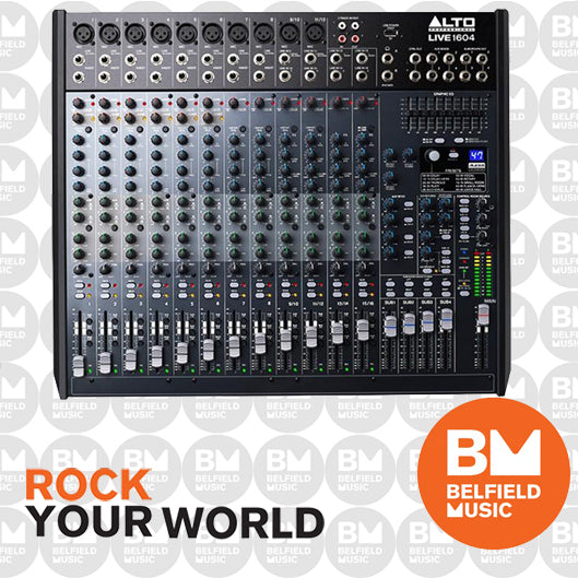 ALTO Pro LIVE 1604 ミキサー 16チャンネル Alto Pro LIVE-1604 Mixer 16-Ch w/ Effects & USB - Buy Online