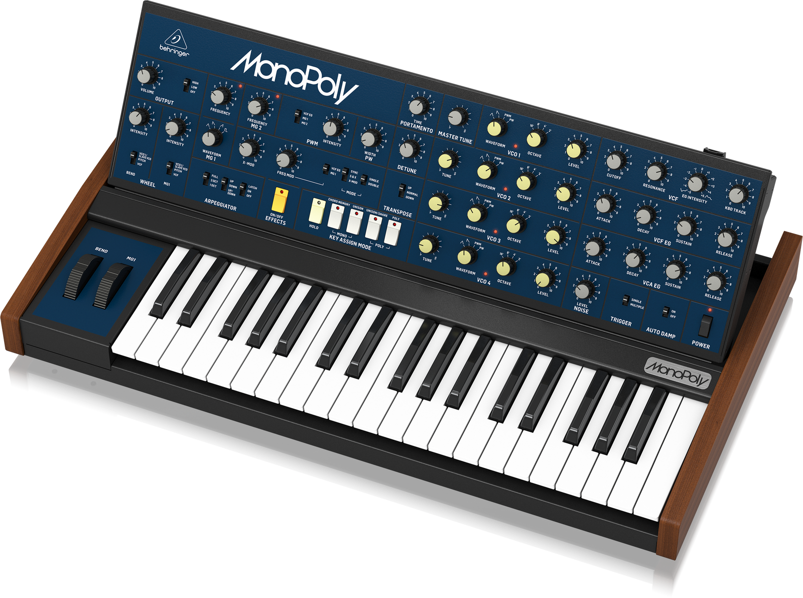 Behringer MonoPoly Analog 4-Voice Polyphonic Synthesiser Synth
