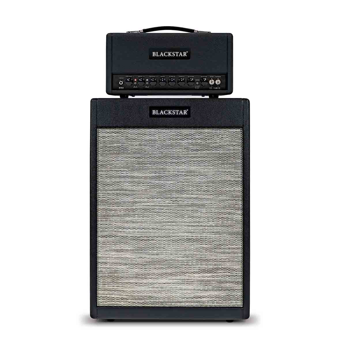 Blackstar St. James 50 6L6H Guitar Amplifier Stack Black 50w Head Amp &amp; 212V Vertical Speaker Cabinet