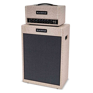 Blackstar St. James 50 EL34 Guitar Amplifier Stack Fawn 50w Head Amp & 212V Vertical Speaker Cabinet Angle2