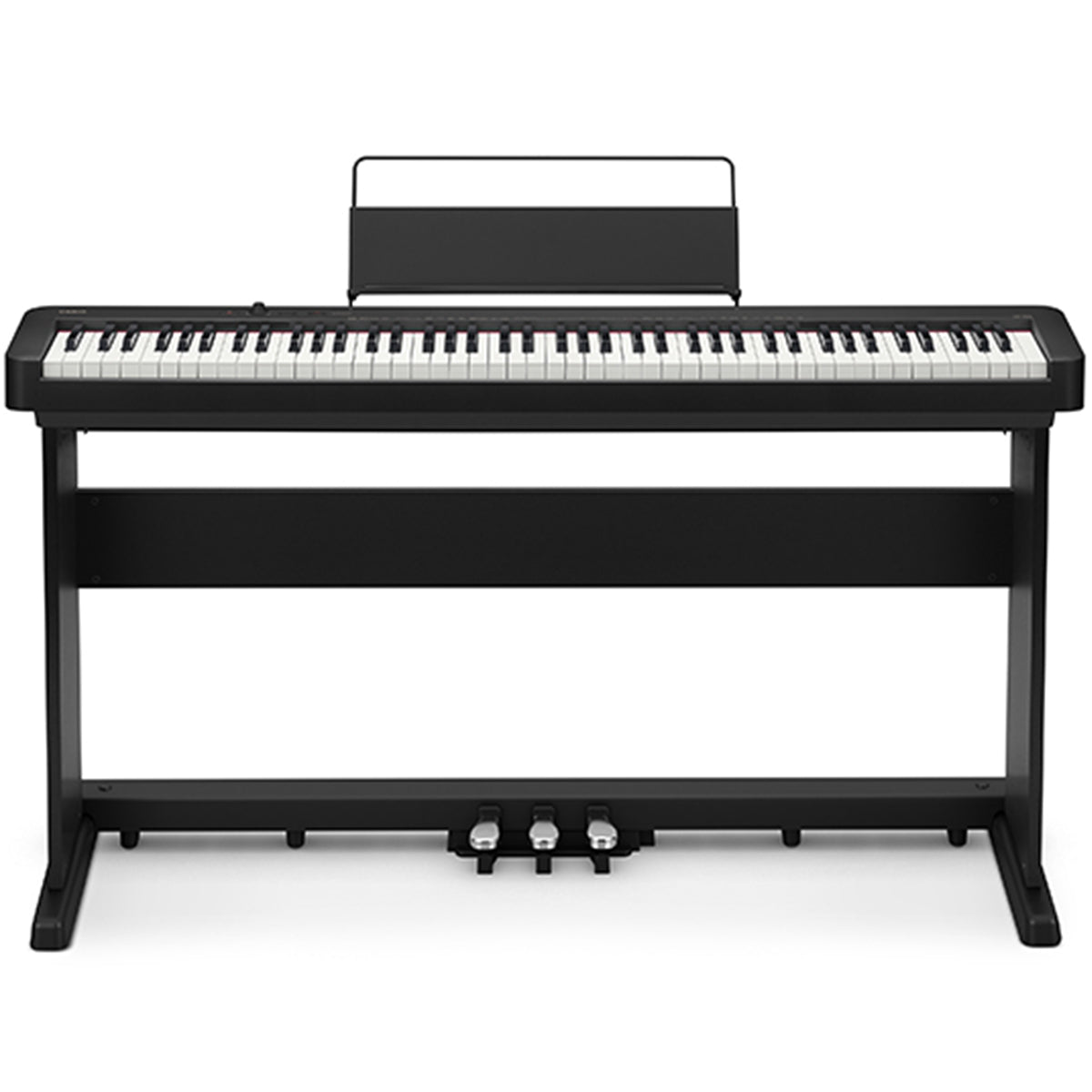 Casio CDP-S160 Digital Piano Black w/ CS470P Wooden Stand & 3-Pedal Board