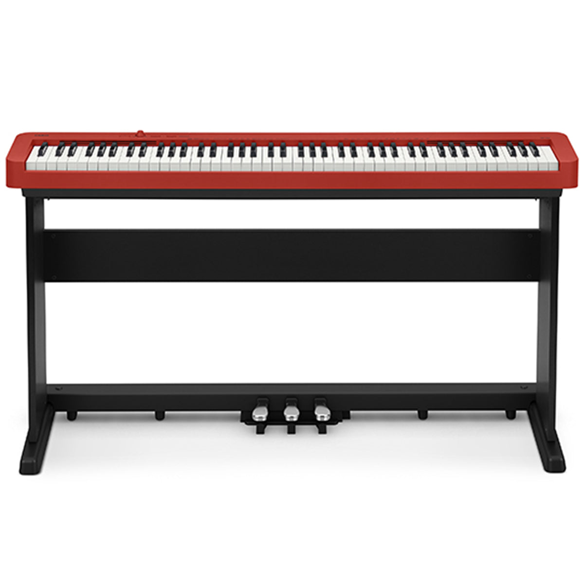 Casio CDP-S160 Digital Piano Red w/ CS470P Wooden Stand & 3-Pedal Board