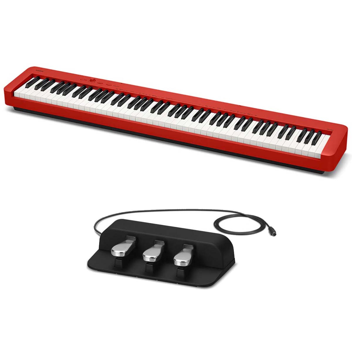 Casio CDP-S160 Digital Piano Red w/ SP34 Tri-Pedal