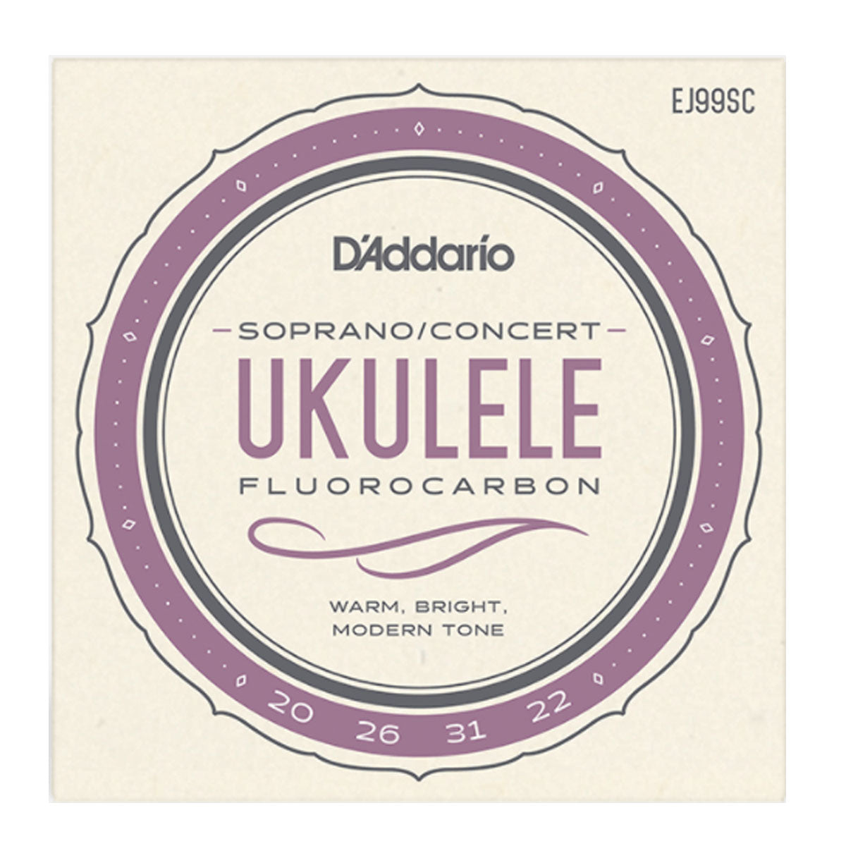 D'Addario EJ99SC Fluorocarbon Ukulele Strings Soprano/Concert