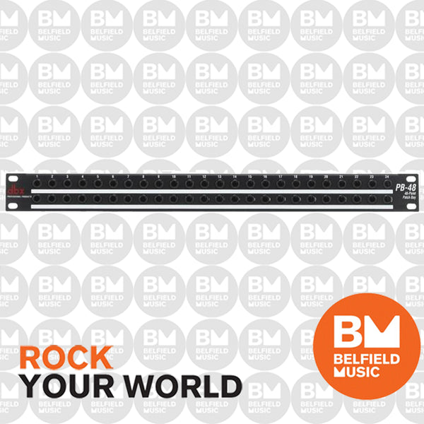 DBX PB48 48 Point Patch Bay Rackmount - Buy Online - Belfield Music