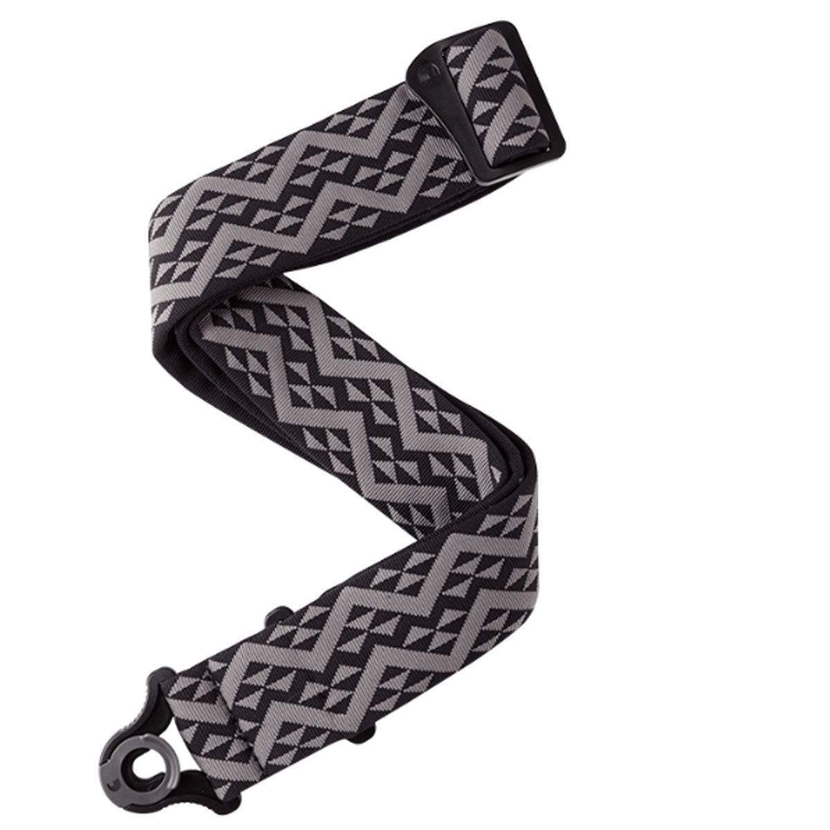 D&#39;Addario Planet Waves 50BAL03 Guitar Strap Auto Lock Padded Black Geometric