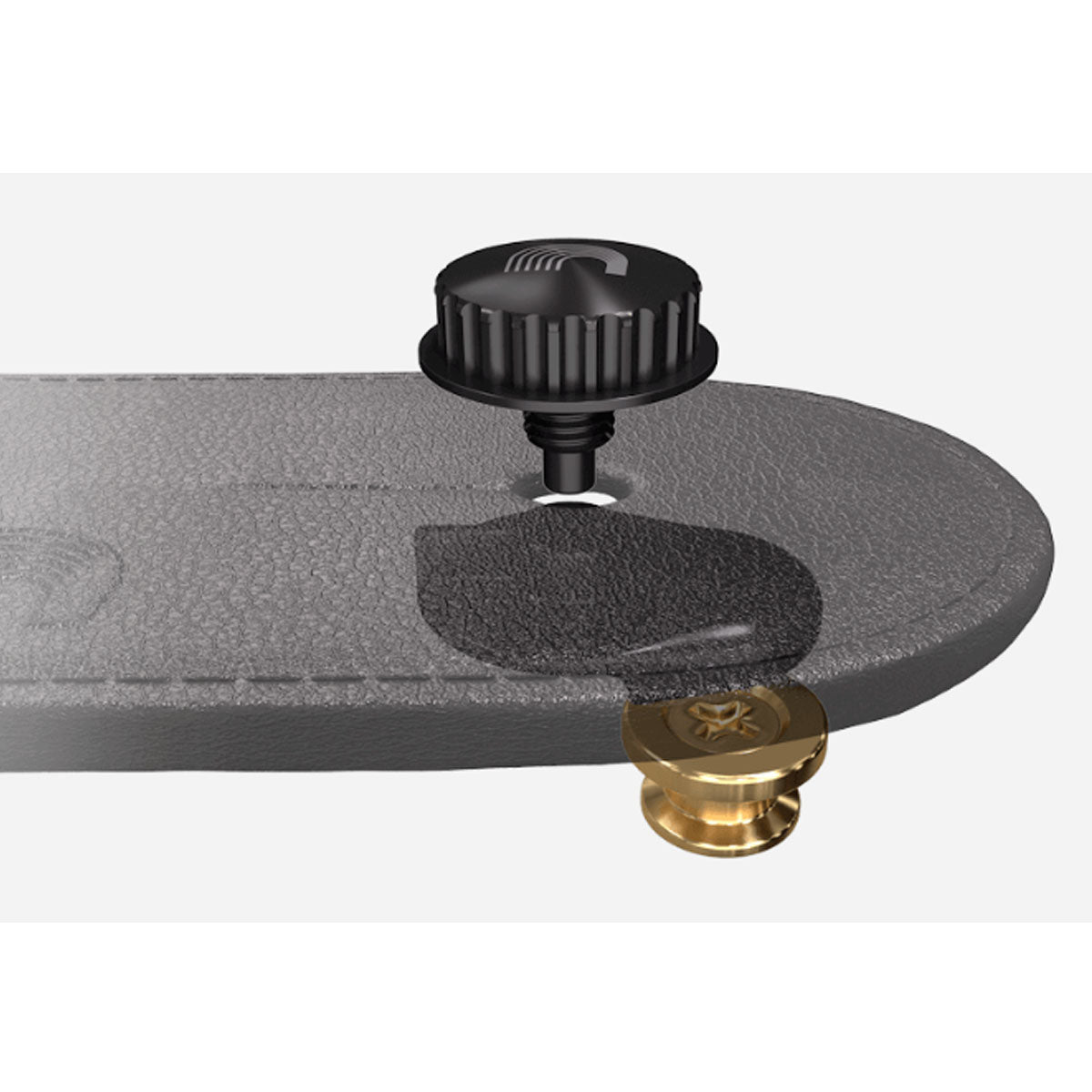 D'Addario Planet Waves PW-SLS-03 Guitar Strap Lock Universal System Gold
