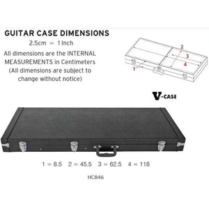 V-CASE HC846 Multi-Purpose Extra Large Guitar Hardcase