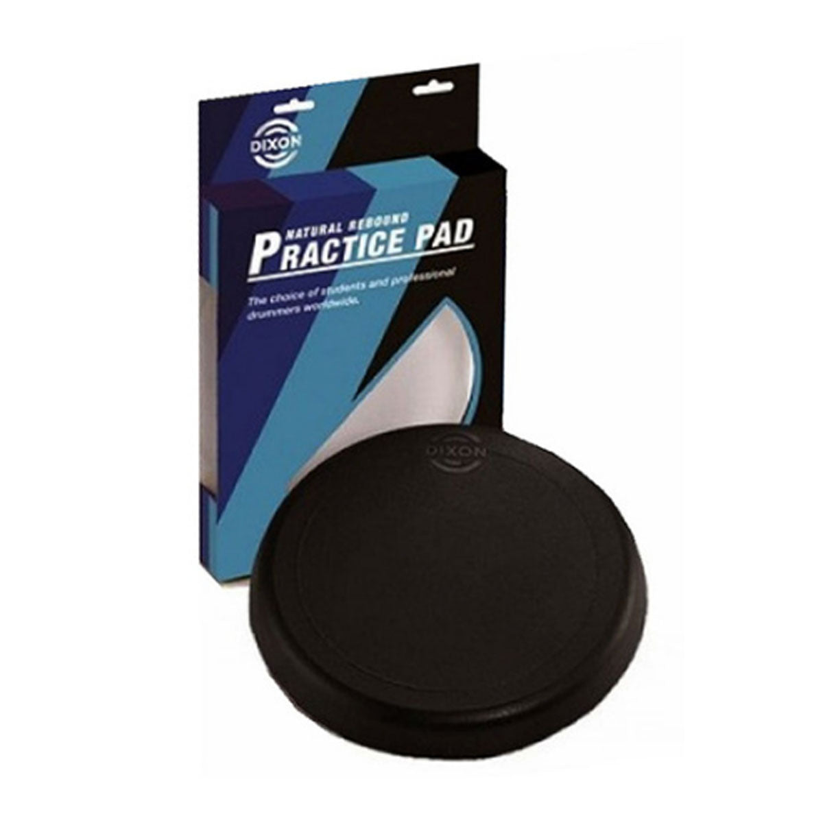 Dixon 8inch Rubber Drum Practice Pad Black - PDP08DX1BX