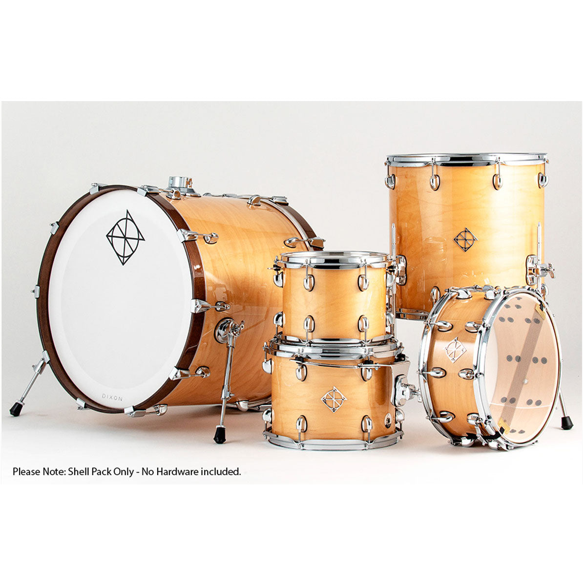 Dixon Cornerstone Maple 520 Series Drum Kit 5-Piece Natural Gloss - PODCSTM52001NPM