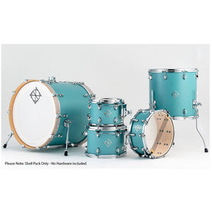 Dixon Cornerstone Maple 522 Series Drum Kit 5-Piece Quetzel Blue Satin - PODCSTM52201QBPM