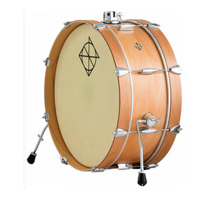 Dixon Little Roomer Series Bass Drum Satin Natural Lacquer Finish - 7x20inch - PDZL0720SN