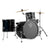 Dixon Spark Series Drum Kit 4-Piece Misty Black Sparkle w/ Cymbals & Hardware & Throne - PODSP418CMBK