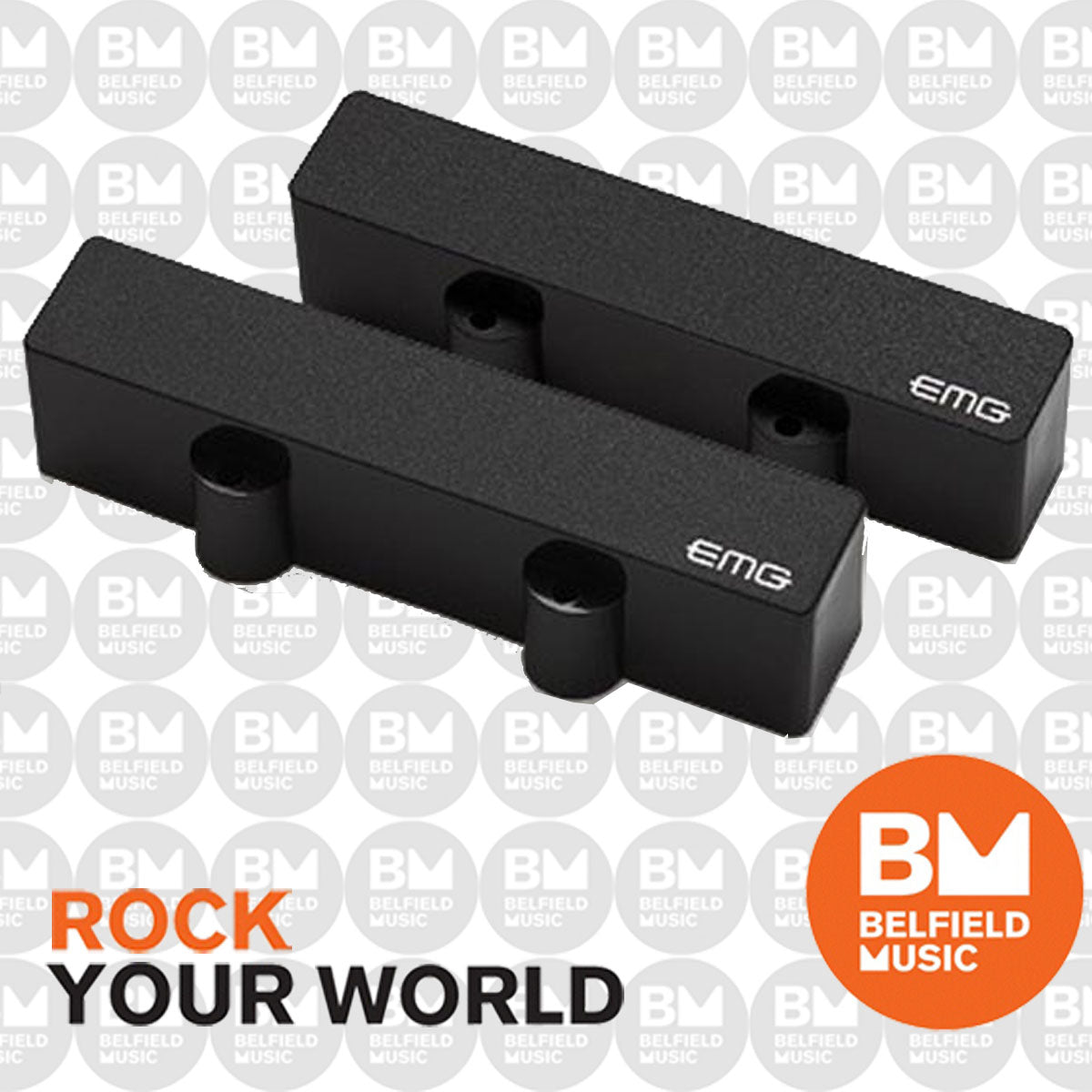 EMG J Set J Bass Guitar Pickup Set Black Buy Online Belfield Music