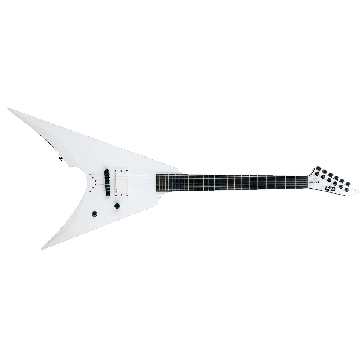 ESP LTD ARROW-NT ARCTIC METAL Electric Guitar Snow White Satin w/ EMG
